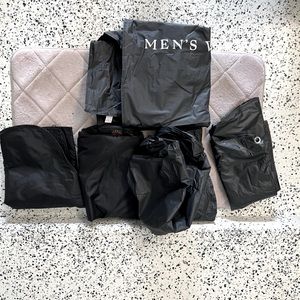 5 zip up garment bags